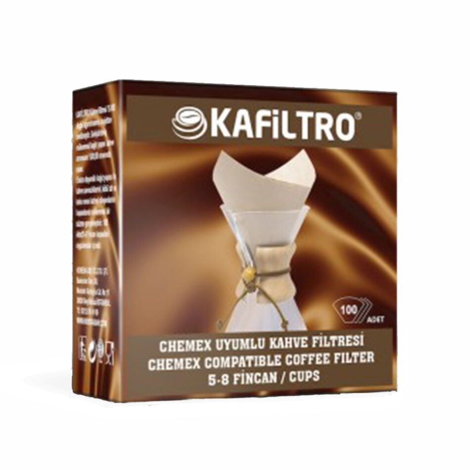 Kafiltro Chemex Uyumlu Filtre Kahve Kağıdı 5-8 Cup 100 Adet